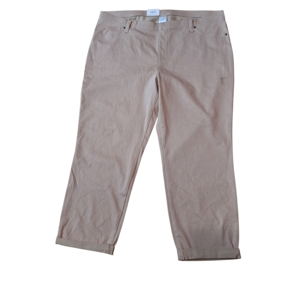 Time and True TT Jegging Brownstone Capri Pants Ladies XXL 20 NWT Minimalist - Picture 3 of 5